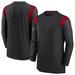Men's Nike Black Atlanta Falcons Sideline Tonal Logo Performance Player Long Sleeve T-Shirt
