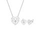 Elli - Herz Ornament Kristalle 925 Silber Schmuck-Set Damen