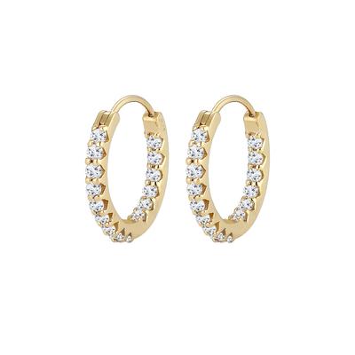 Elli PREMIUM - Creolen Hänger Topas Edelstein Edel 375 Gelbgold 1 ct Damen (299.99 € / 1 ct) Image