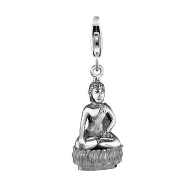 Nenalina - Buddha Karma Talisman Trend Symbol 925 Silber Charms & Kettenanhänger Damen