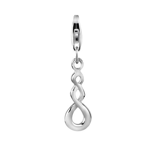 Nenalina - Maori Infinity Life Symbol Charm 925 Silber Charms & Kettenanhänger 1 ct Damen