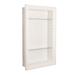 Timber Tree Cabinets Recessed Wall Shelf w/ Adjustable Shelves Wood in White | 21.5 H x 15.5 W x 3.5 D in | Wayfair NORMANDY-220-WHITE