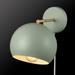 Novogratz x Globe Electric Novogratz X Globe Willow 1-Light Plug-In Or Hardwire Wall Sconce, Sage Green, Matte Brass Accent Metal | Wayfair