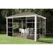 Sojag Striano 10 Ft. W x 12 Ft. D Aluminum Patio Gazebo Aluminum/Metal in Gray | 110.74 H x 118.27 W x 143.86 D in | Wayfair 500-9164350