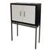 Latitude Run® Bar Cabinet Wood/Metal in Black/Brown/Gray | 65 H x 40 W x 15.8 D in | Wayfair 00BD930A154F48C3A870CEA7E0DD96EA