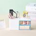 Rebrilliant Kacy-Leigh Desk Organizer Plastic in White | 3.54 H x 6.8 W x 3.54 D in | Wayfair 01B48BBD33884EAC826639ED66E5D72C