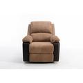 Latitude Run® Fabric Recliner Chair Adjustable Home Theater Single Recliner Thick Seat & Backrest | 19.69 H x 60 W x 19.69 D in | Wayfair