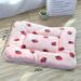 Tucker Murphy Pet™ Cash-James Dog Mat Sleeping Mat For Dog Kennel Pet Kennel Cotton in Pink/Red | 1.2 H x 24 W x 17.5 D in | Wayfair