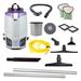 ProTeam GoFit 6 PLUS, 6 quart Backpack Vacuum #107711 with 15 inch Carpet and Hard Surface Sidewinder Tool Kit #107463