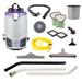 ProTeam GoFit 6 PLUS, 6 quart Backpack Vacuum #107712 with Remediation Tool Kit #107466