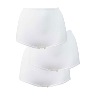 Bali Women's Skimp Skamp Brief 3-Pack (Size 11) White/White/White, Nylon,Spandex