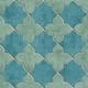 Papier peint turquoise | Papier peint style marocain | Papier peint salle de bain bleu | Papier