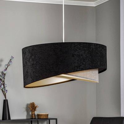 Hängelampe Vivien Maco Design, dimmbar, schwarz, für Wohn- / Esszimmer, Textil / Stoff / Seide, Modern, Pendelleuchte Image