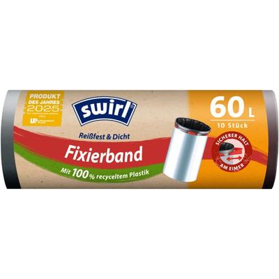 Swirl - Fixierband-Müllbeutel 60 l Reißfest & Dicht Müllsäcke & Müllsackständer Image