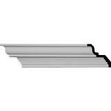 Bulwark Smooth Crown Moulding - 3 7/8"H x 4 1/2"P x 5 7/8"F x 94 1/2"L