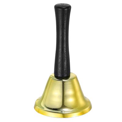 Loud Hand Bell, 65mm(2.56") Dia. Dinner Bell for Classroom, Service, Gold Tone - Gold Tone