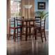 5-Pc High Table with Ladder-back Counter Stools, Walnut