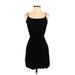 Old Navy Casual Dress - Mini Scoop Neck Sleeveless: Black Print Dresses - Women's Size Small Petite