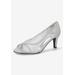 Women's Picaboo Pump by Easy Street in Silver Glitter (Size 8 M)