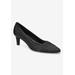 Women's Nobel Pump by Easy Street in Black Satin (Size 8 M)