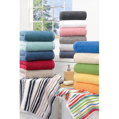 Duschtuch ROSS "Vita", grau (schiefer), B:70cm L:140cm, Frottier, Obermaterial: 100% Baumwolle, Handtücher (Packung), Bestickung ROSS-Emblem