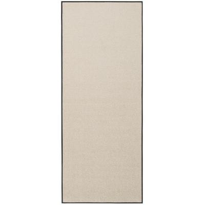 Läufer "Trend Uni" Gr. 18, beige (champagner), B:75cm H:7mm L:120cm, Kunstfaser, WASH+DRY BY KLEEN-TEX, Teppiche, Schmut