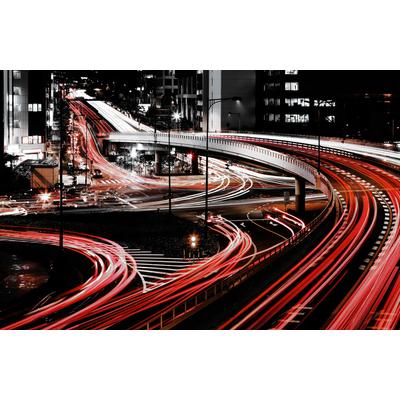 Fototapete PAPERMOON "Photo-Art SHIGEHIRO ONO, STRASSE", bunt, B:5,00m L:2,80m, Vlies, Tapeten