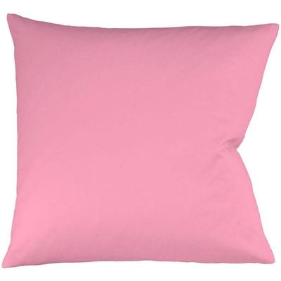 Kissenbezug FLEURESSE "Colours Mako Satin, 100% Baumwolle, mit Reißverschluss", pink, B:40cm L:40cm, Mako-Satin, Mako-Satin, Kissenbezüge, Mako Satin, glänzend, glatt, Premium Qualität Image