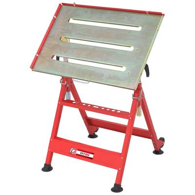 Werkbank HOLZMANN "Schweißtisch ST750F", rot, B:82,5cm H:92,7cm L:78cm T:87,8cm, Stahl, Werkbänke, höhenverstellbar