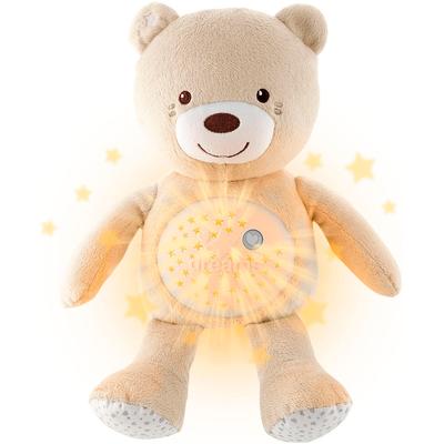 Kuscheltier CHICCO "First Dreams Baby Bear, Beige", beige (natur), Plüschfiguren, KinderB:30cm H:37cm L:14cm, Plüsch, mit Lichtprojektion und Soundfunktion, B:30cm H:37cm L:14cm Image