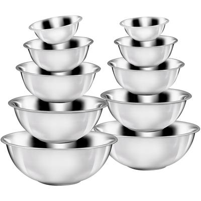 Schüssel KING, silber (edelstahlfarben), Edelstahl, Schüsseln, ineinander stapelbar, 16/20/24/28/32 cm Image