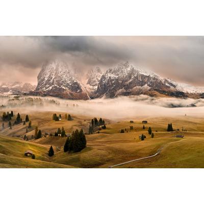 Fototapete PAPERMOON "Photo-Art MARIAN KURIC EP, DOLOMITEN MYTHEN", bunt, B:5,00m L:2,80m, Vlies, Tapeten