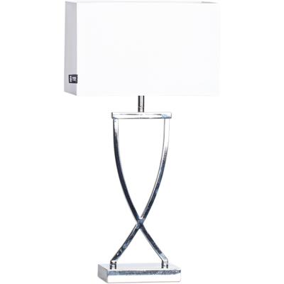 BY RYDENS Tischleuchte "Omega", weiß, Ø 27,00cm H: 52,00cm, Lampen, Tischleuchte mit Stoffschirm Image