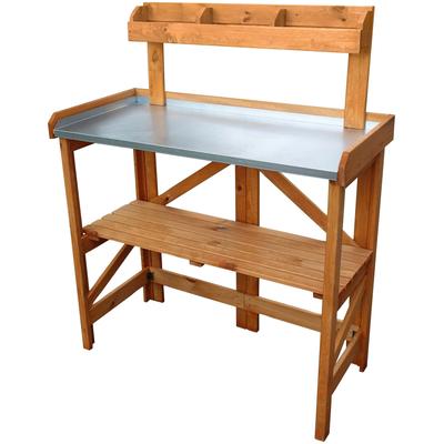 Pflanztisch PROMADINO, braun (honigbraun), B:97cm H:128cm T:45cm, Tische, BxTxH: 97x45x128 cm Image