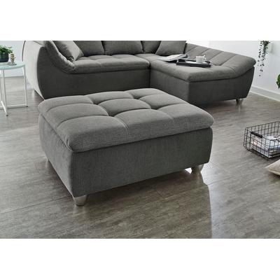 Hocker JOCKENHÖFER GRUPPE "Genua", grau (dunkelgrau, grau), B:103cm H:48cm T:82,5cm, Korpus: 100% Polyester, Zierkissen: 100% Polyester, Hocker Image