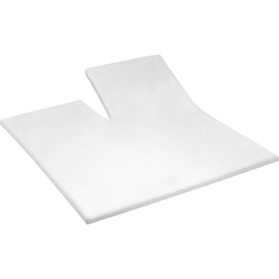 Spannbettlaken CINDERELLA "Satin Split Sundays", weiß, B:160cm L:200cm, Satin, Obermaterial: 100% Baumwolle, Laken, für Topper bis 15 cm Höhe Image