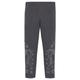 Leggings KIDSWORLD "GLITZER PFERD" Gr. 116/122, N-Gr, grau (anthrazit) Mädchen Hosen Festliche