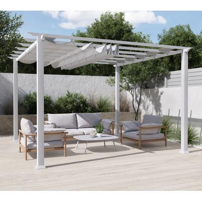 Pergola PARAGON "Florida", weiß, B/H/T: 350cm x 235cm x 350cm, Pergolen