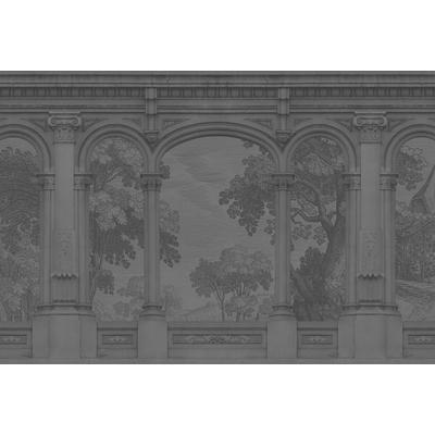 Fototapete LIVING WALLS "Walls by Patel Roma", grau, B:4,00m L:2,7m, Vlies, Tapeten, Vlies, Wand