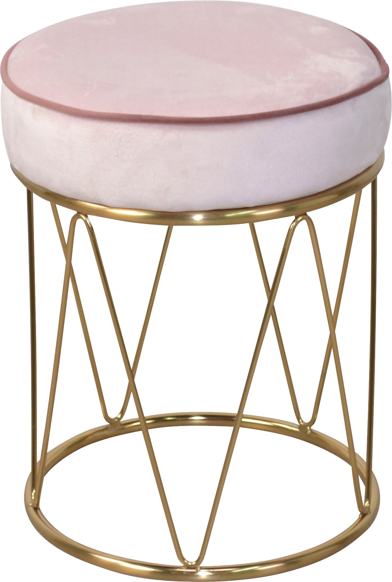 Sitzhocker INOSIGN "Liano", rosa, H:45cm, Hocker, Sitzhocker