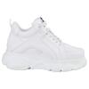 Plateausneaker BUFFALO "CORIN", Damen, Gr. 38, weiß, Lederimitat, sportlich, Schuhe, Schnürschuh, Freizeitschuh, Ugly Sneaker mit typischer Plateausohle