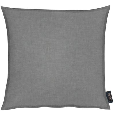Dekokissen APELT "ALASKA" Gr. 1, grau (grau, unifarben), B:48cm L:48cm, Baumwolle, Polyester, Dekokissen_Sitzkissen_Kissenhüllen, Uni, Kissenhülle mit Füllung, 1 Stück Image
