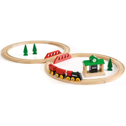 "Spielzeug-Eisenbahn BRIO ""Bahn Acht Set - Classic Line"" Spielzeugfahrzeuge beige (natur) Kinder Ab 2 Jahren"