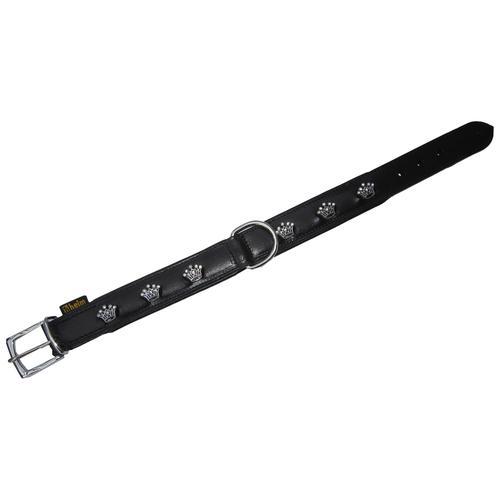 "HEIM Hunde-Halsband ""Krone"" Tier-Halsbänder schwarz, Länge: 45-65 cm Gr. 47 cm - 65 cm, schwarz Hundehalsbänder"