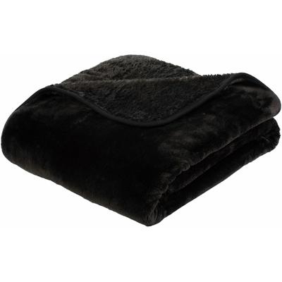 Wohndecke GÖZZE "Premium Cashmere Feeling", schwarz, B:130cm L:170cm, Wohndecken, mit premium Cashmere Feeling, Kuscheldecke Image