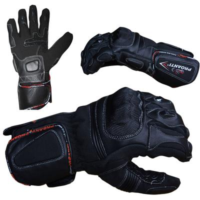 Motorradhandschuhe PROANTI Handschuhe Gr. M, schwarz für den Winter und Racing geeignet