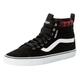 Sneaker VANS "Filmore Hi VansGuard" Gr. 44,5, schwarz (schwarz, rot) Schuhe Skaterschuh Schnürboots Sneakerboots Sneaker