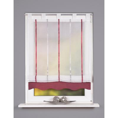 Raffrollo HEINE HOME Gr. 4, rot (bordeaux), B:140cm H:140cm, Raffrollos Image