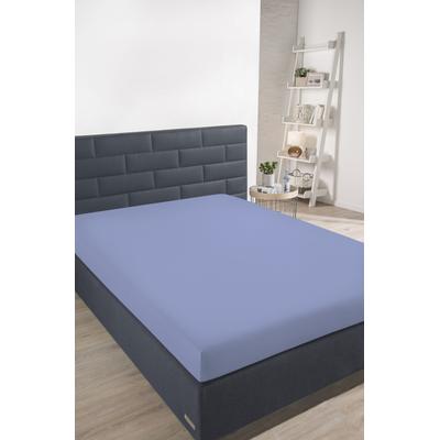 Spannbettlaken SCHIESSER "Jessi aus 100% Baumwolle", lila (lavendel), B:100cm L:200cm, Jersey, Obermaterial: 100% Baumwolle, Laken, für Matratzen bis zu 22 cm Höhe, MADE IN GREEN by OEKO-TEX Image
