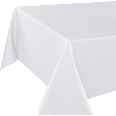 Tischdecke DELINDO LIFESTYLE "WIEN" Gr. 5, weiß, Ø:160cm, Polyester, Tischdecken, Fleckabweisend, pflegeleicht, 180 g/m² Image